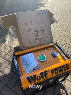 Générateur portable à essence de 240 volts Wolf Power WP2500LR tout neuf