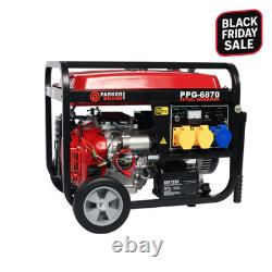 Générateur portable à essence de 6,87 kVA avec démarrage électrique