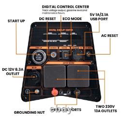 Générateur portable à essence inverter bi-carburant GPL 3500W démarrage électrique camping