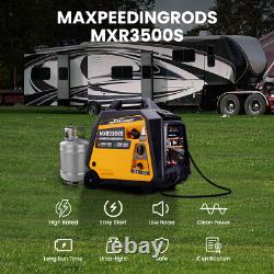 Générateur portable silencieux inverter 3500W 3.2KVA essence / GPL avec démarrage à distance pour camping-car