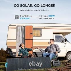 Générateur solaire BLUETTI EB55 700W 537Wh Station d'alimentation LiFePO4 Camping RV