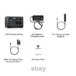 Générateur solaire BLUETTI EB55 700W 537Wh Station d'alimentation LiFePO4 Camping RV