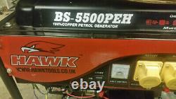 Hawk Tools Bs5500peh Générateur 11ch 4.5kwith5.7kva 240v Et 110v Avec Démarrage Électrique