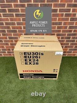 Honda Eu30is 3000w Nouveau Générateur D'onduleurs Silencieux Essence Eu30 £3000