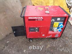 Honda Ex 4000 S 3-5 Kw Essence 110 + 230 Volts Made In Japan
