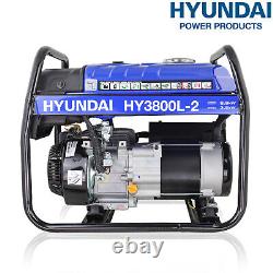 Hyundai 3.2kwith4kva Recoil Générateur D'essence De Démarrage Hy3800l-2 Graded