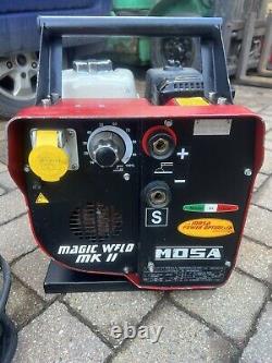 Mosa Welder Magicweld 150 Mk II Portable Petrol Welder Generateur 110v Output
