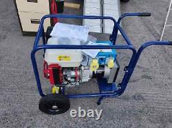 Nouveau Générateur D’essence Honda Gx270 5kva Electric Start With Handle & Wheels Set