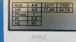 Nouveau Générateur D’essence Honda Gx270 5kva Electric Start With Handle & Wheels Set