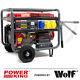 Powerking Générateur D’essence Pkb8500e 6500w 15hp Wolf 4 Stroke Démarrage Électrique