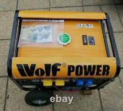 Wolf Wp7500e Démarrage Électrique Portable 4 Temps 7000w 15hp Générateur D'essence